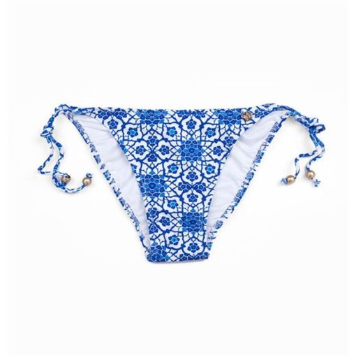 Desenli İpli  Bayan Alt Bikini 8253