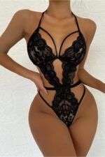 Şık Siyah Dantelli Babydoll Gecelik TM1297 - Görsel 4