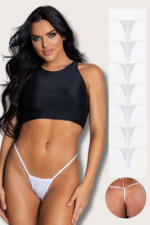 7 Lİ Kadın String Tanga Külot A-1000 - Görsel 3