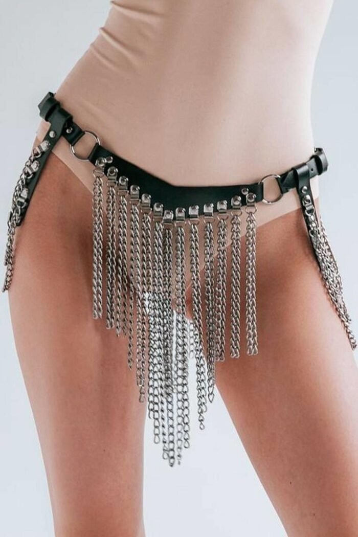 Deri Harness Fantezi Külot 81021 - Görsel 2