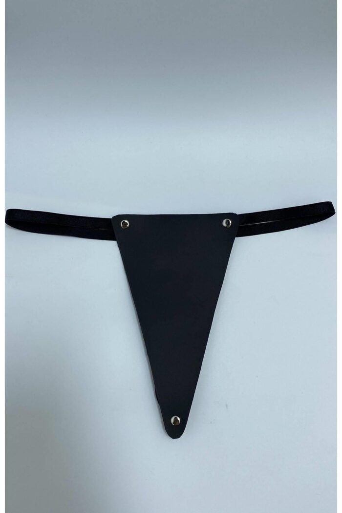 Suni Yumuşak Deri Harness Fantezi Sexi Tanga Külot  81077 - Görsel 1