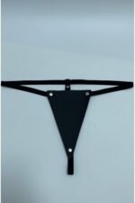 Suni Yumuşak Deri Harness Fantezi Sexi Tanga Külot 81077 - Görsel 2