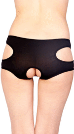 Siyah Özel Bölgesi Açık Fantazi Külot TM1154 - Görsel 2