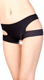 Siyah Özel Bölgesi Açık Fantazi Külot TM1154 - Görsel 4