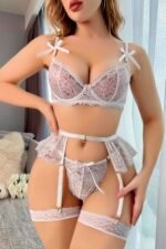 Beyaz Jartiyer Fantezi 5'li Takım 2008