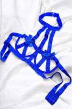 Fiyonk Detaylı Balenli Mavi Fantazi Sütyen Takımı TM1354 - Görsel 2