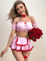 Pembe Etekli Fantezi Kadın Kostüm 2071 - Görsel 4