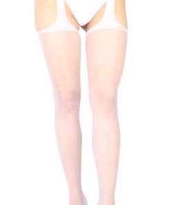 Beyaz Özel Bölgesi Açık Fantazi Külotlu Çorap TM1054