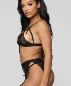 Alternative view of Siyah Dantelli Jartiyer Takımı TM1274